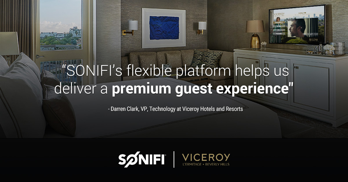 SONIFI Guestroom Technology at Viceroy L'Ermitage Beverly Hills