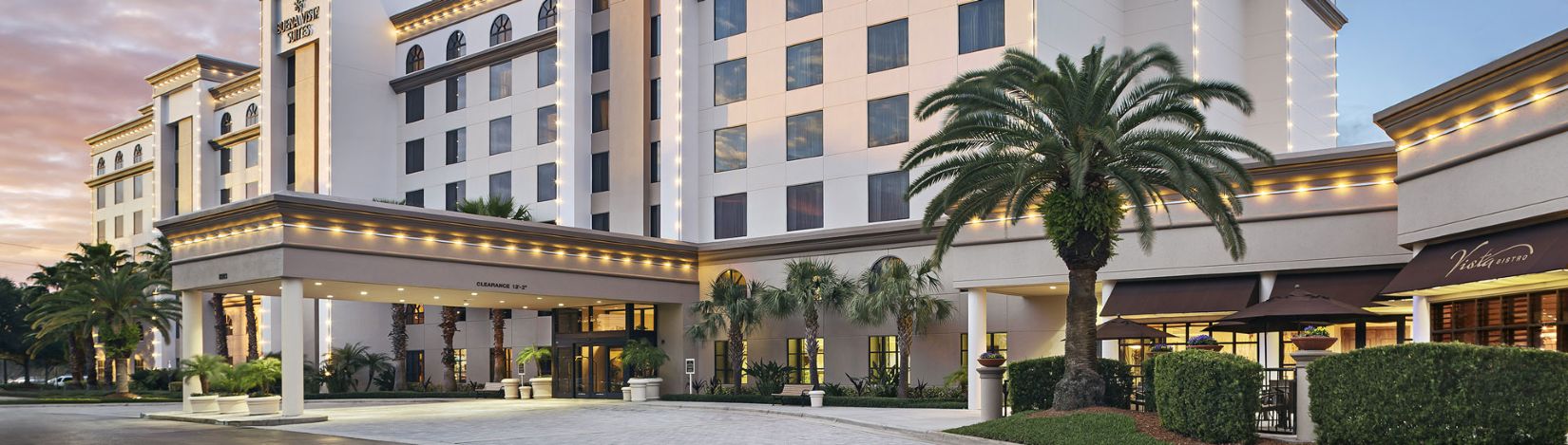 An exterior shot of Buena Vista Suites